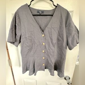 Navy baby-doll shirt